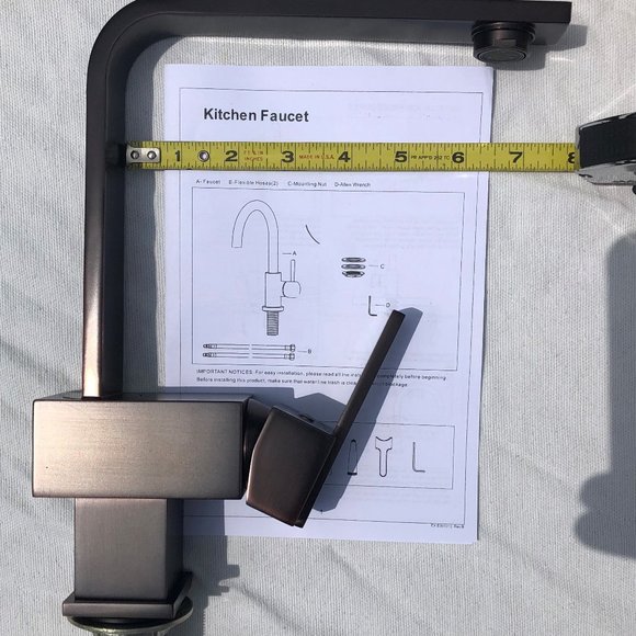 Modern Kitchen Faucet - Oil Rubbed Bronze - Picture 5 of 6